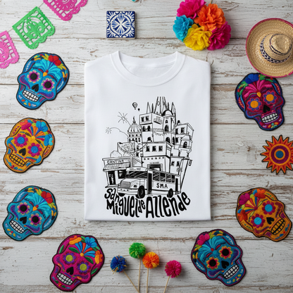 Flat lay con elementos mexicanos